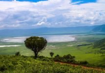 Landschaft im Ngorongoro Landschaften im Ngorongoro Krater auf Tansania Safari Reisen